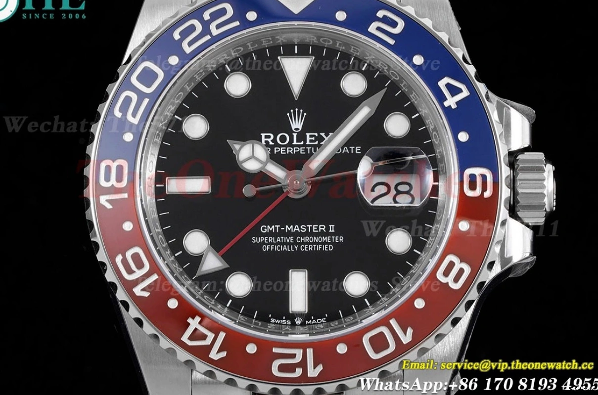 SS SS Red 126710 II 40mm Master C+F Blue V2 Pepsi GMT VR3285 0126
